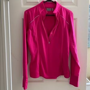 Pink Athleta half zip